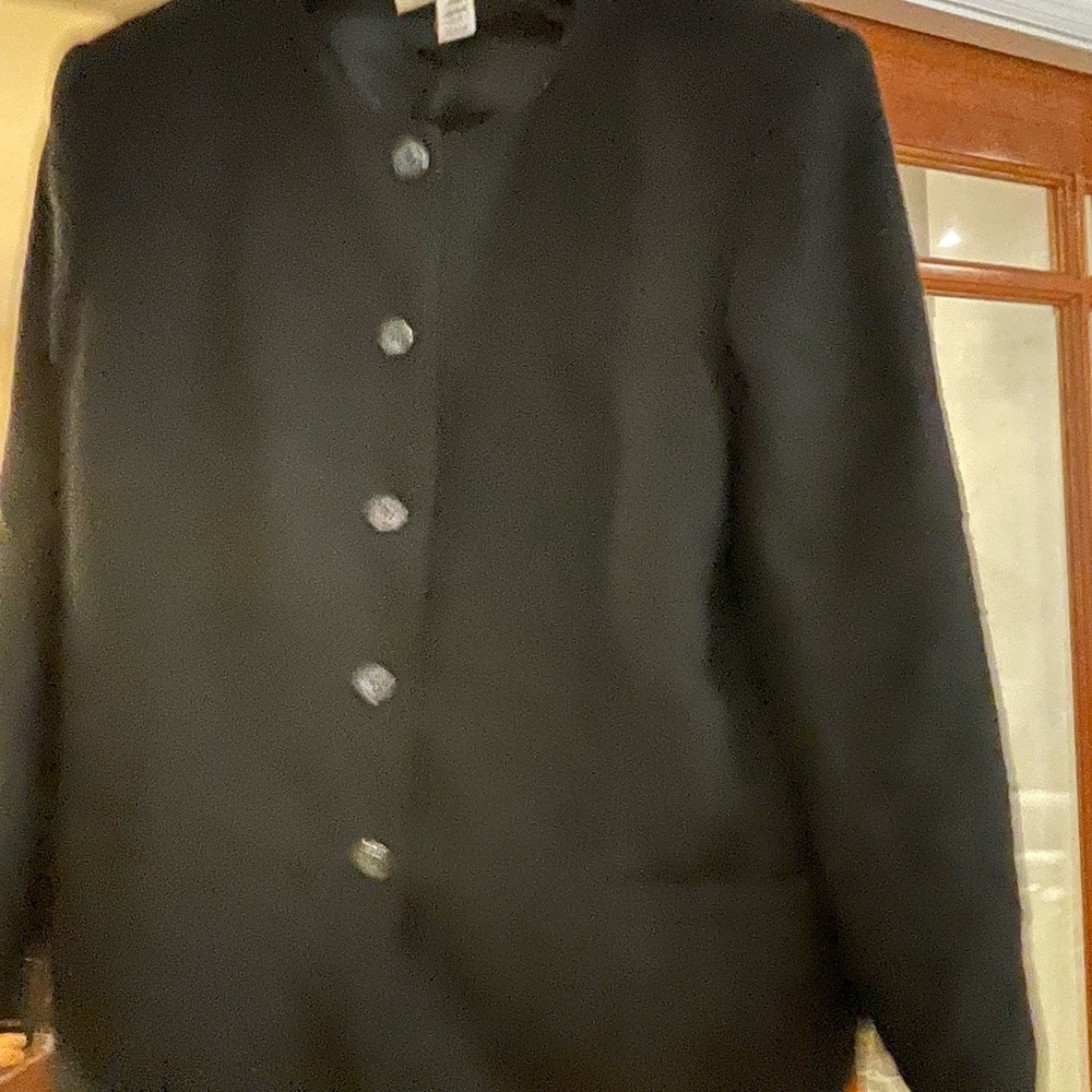 Vintage Rena Rowan Black Simple Neckline Top size 20